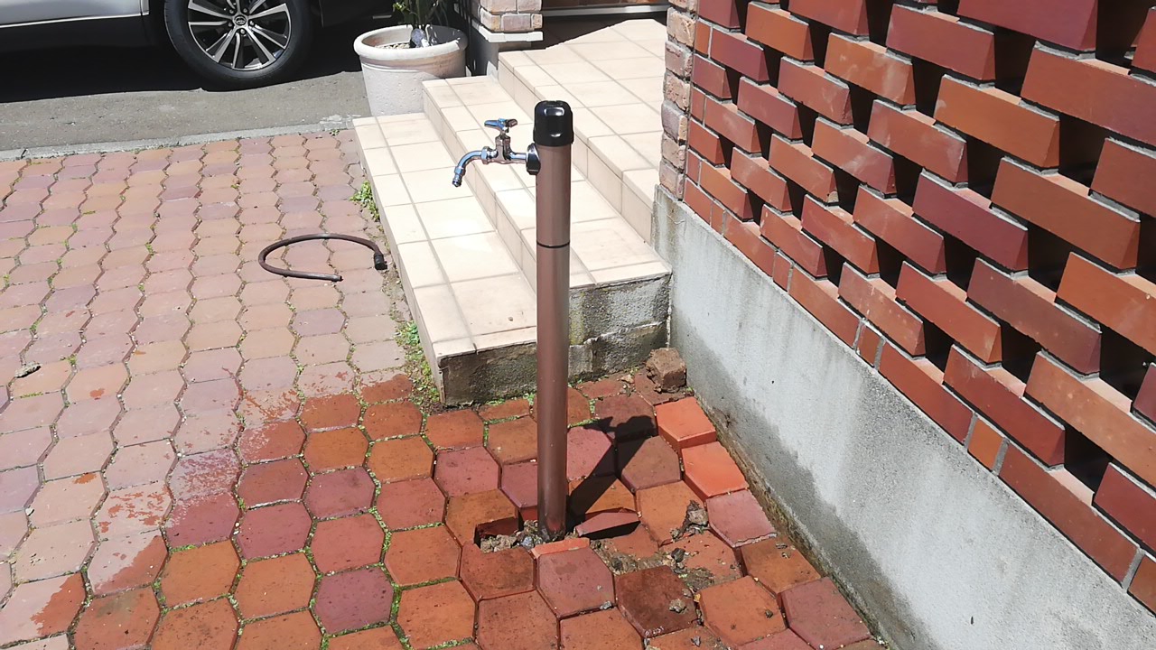 千歳市北斗_散水栓交換工事