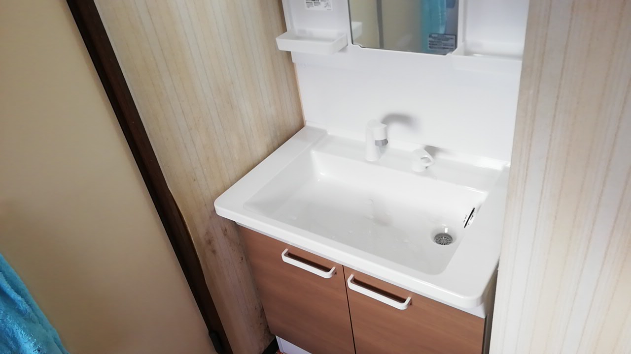 12洗面台交換②