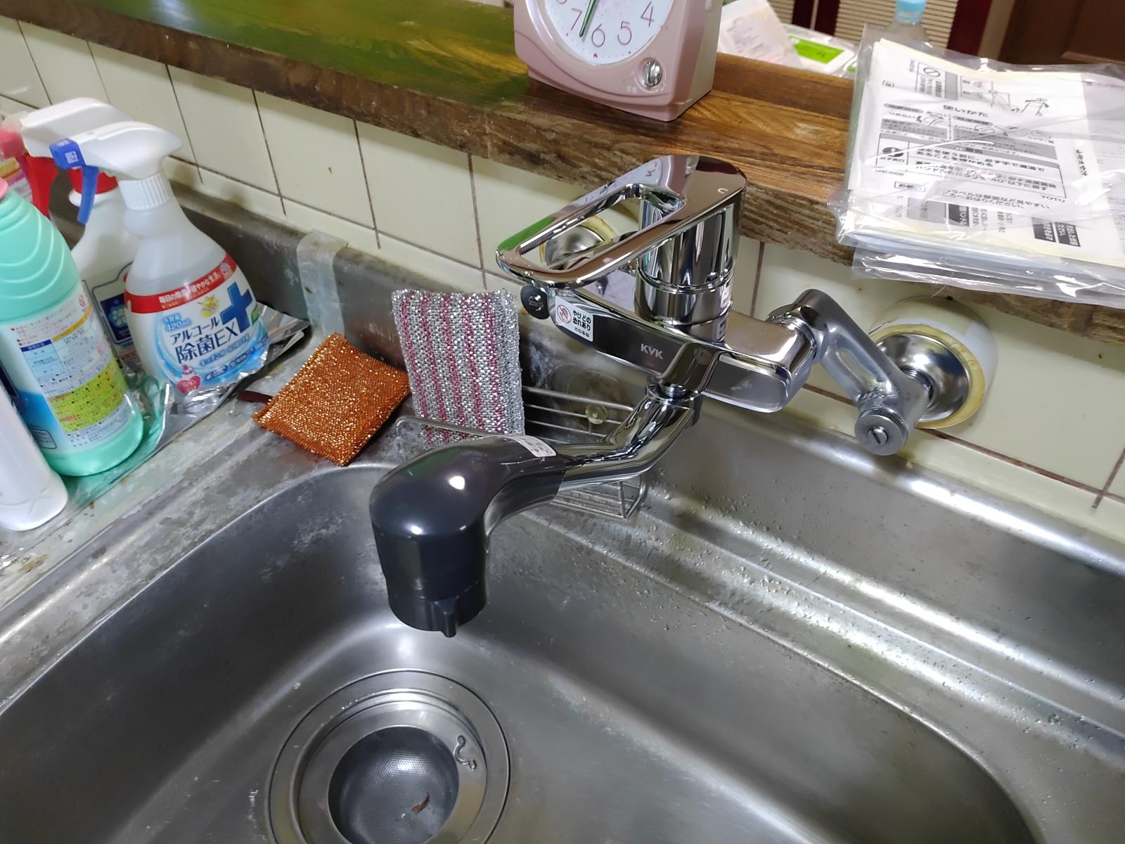 9台所・浴室蛇口交換②