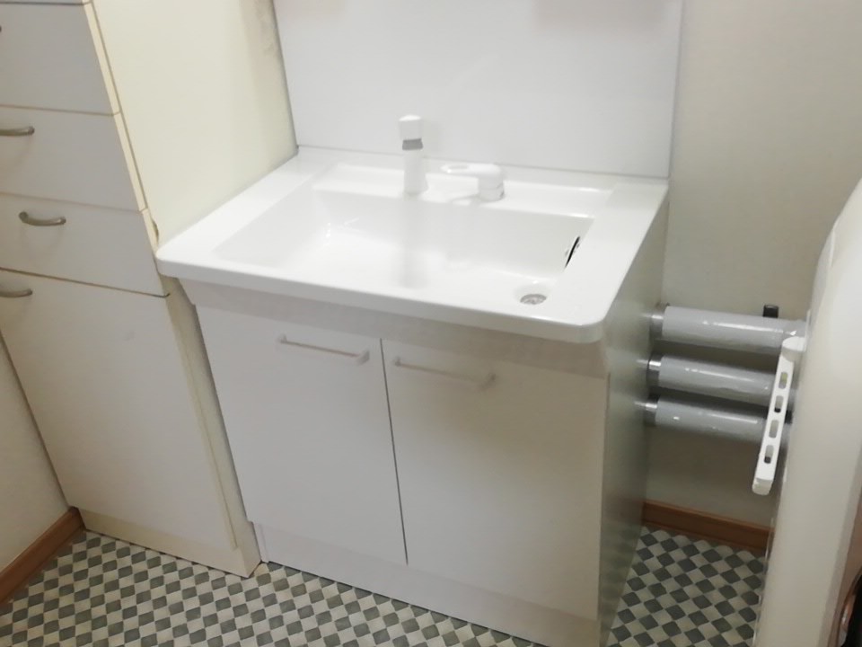 12洗面台交換③