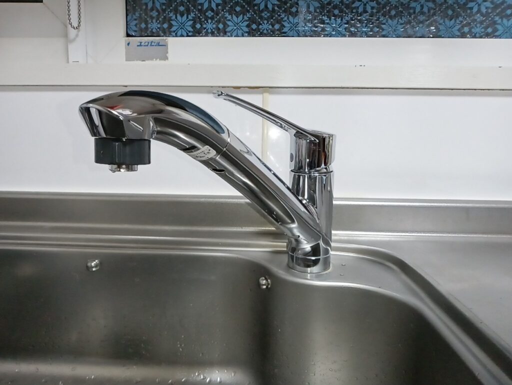 札幌市北区新琴似 キッチン蛇口水もれ
